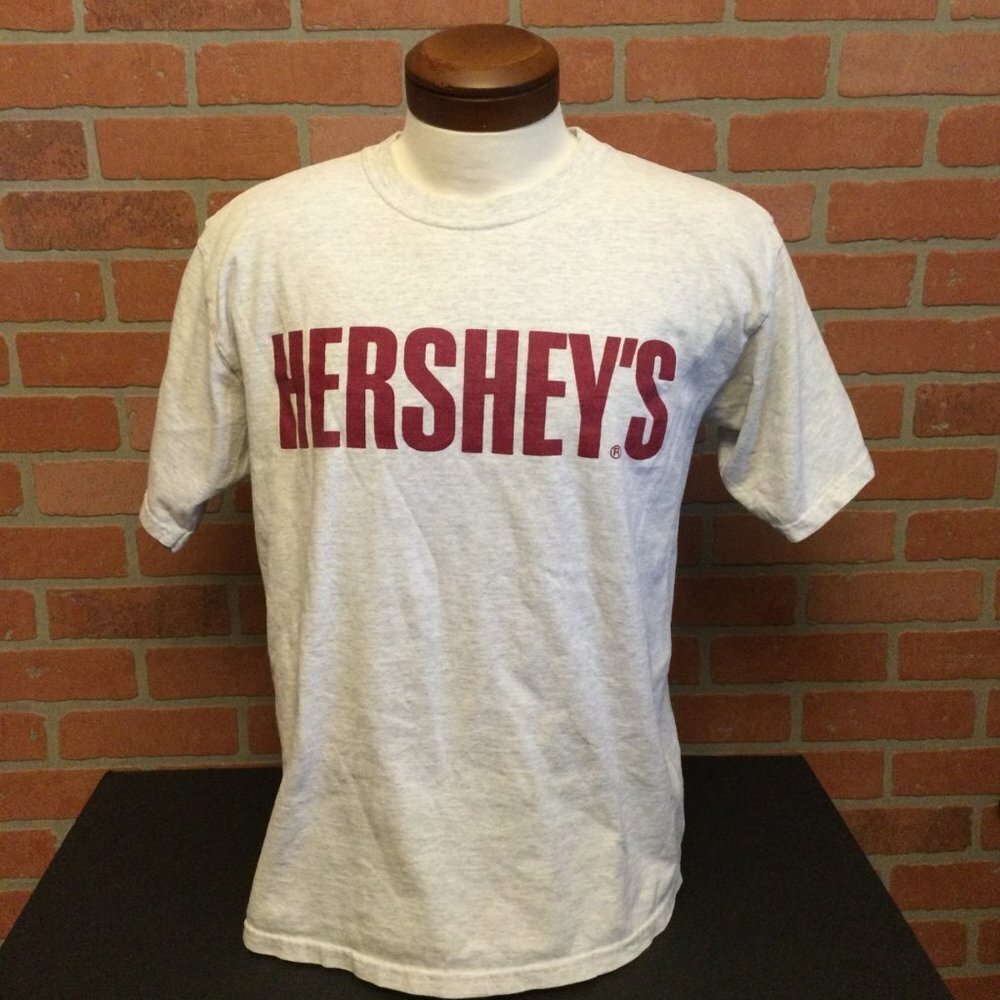 Vintage Tee Hershey's Candy Bar Unisex T shirt mens womens Cotton Delux gray